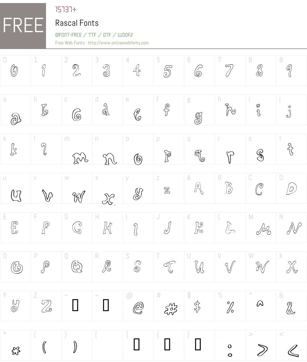 Rascal Svg Rascal Macromedia Fontographer 4.1 8/22/97 Fonts Free Download ...