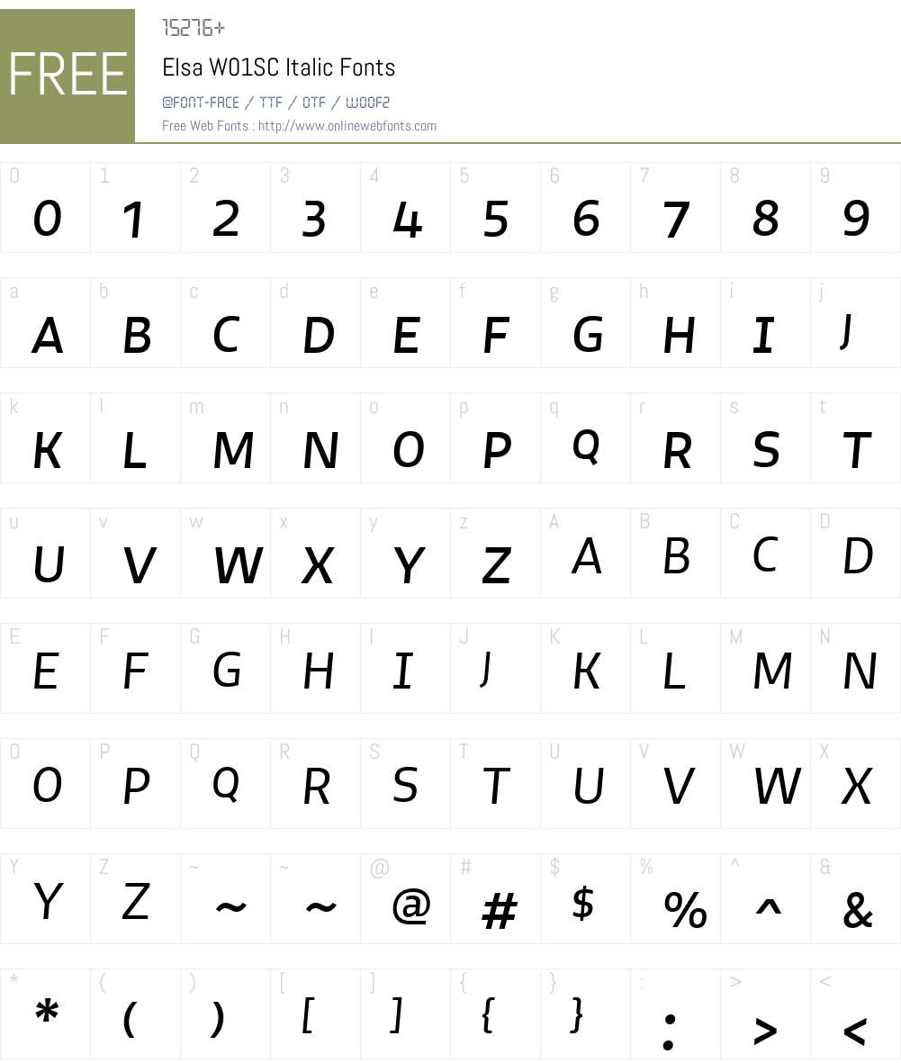 Elsa Font Screenshots