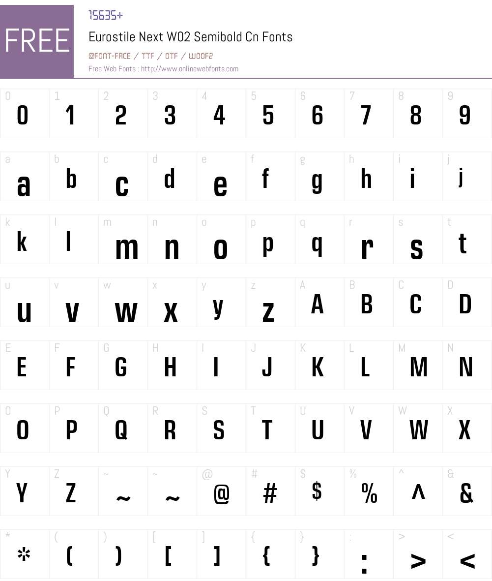 Eurostile Next Font Screenshots