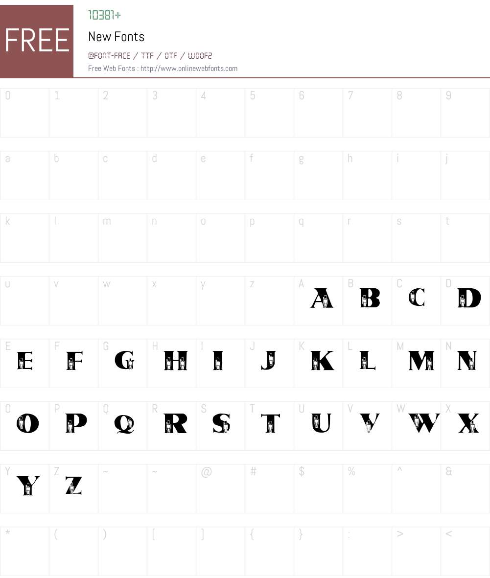 New Font Screenshots