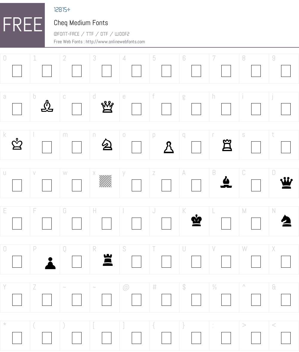 Cheq Font Screenshots