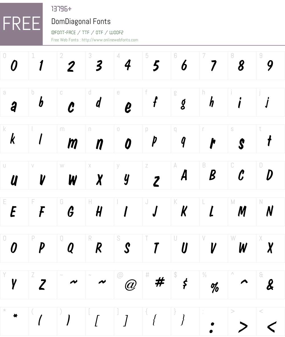 Dom Font Screenshots