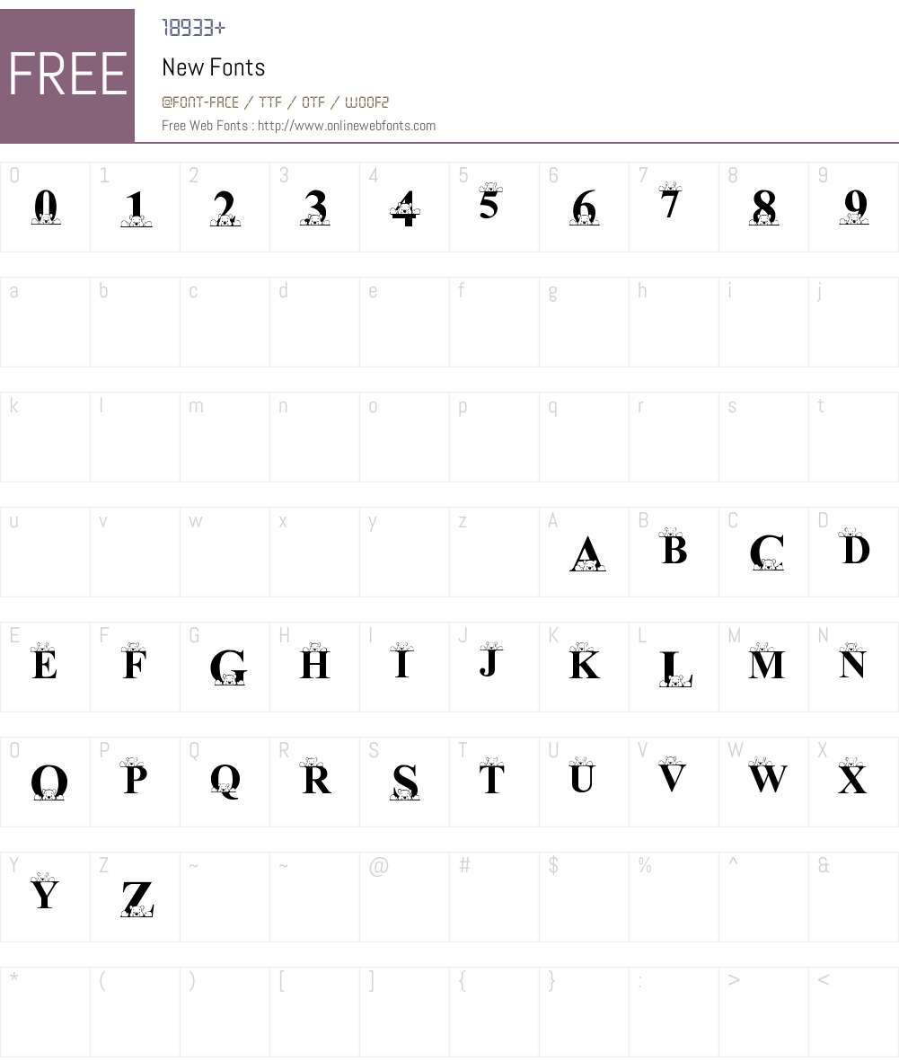 New Font Screenshots