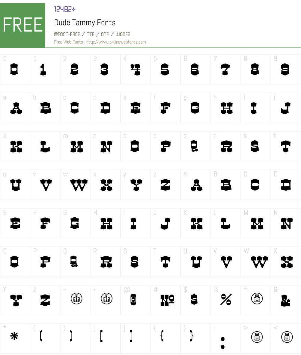 Dude Font Screenshots