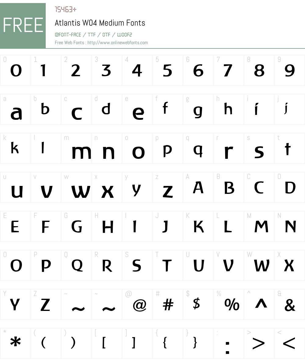 Linotype Atlantis Font Screenshots