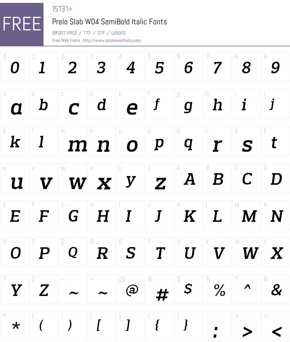 Prelo Slab Font Screenshots