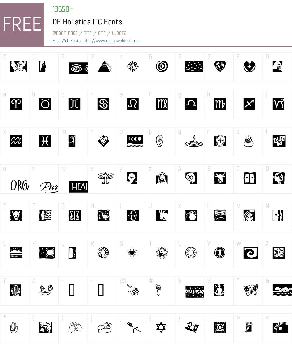 DF Holistics ITC Font Screenshots