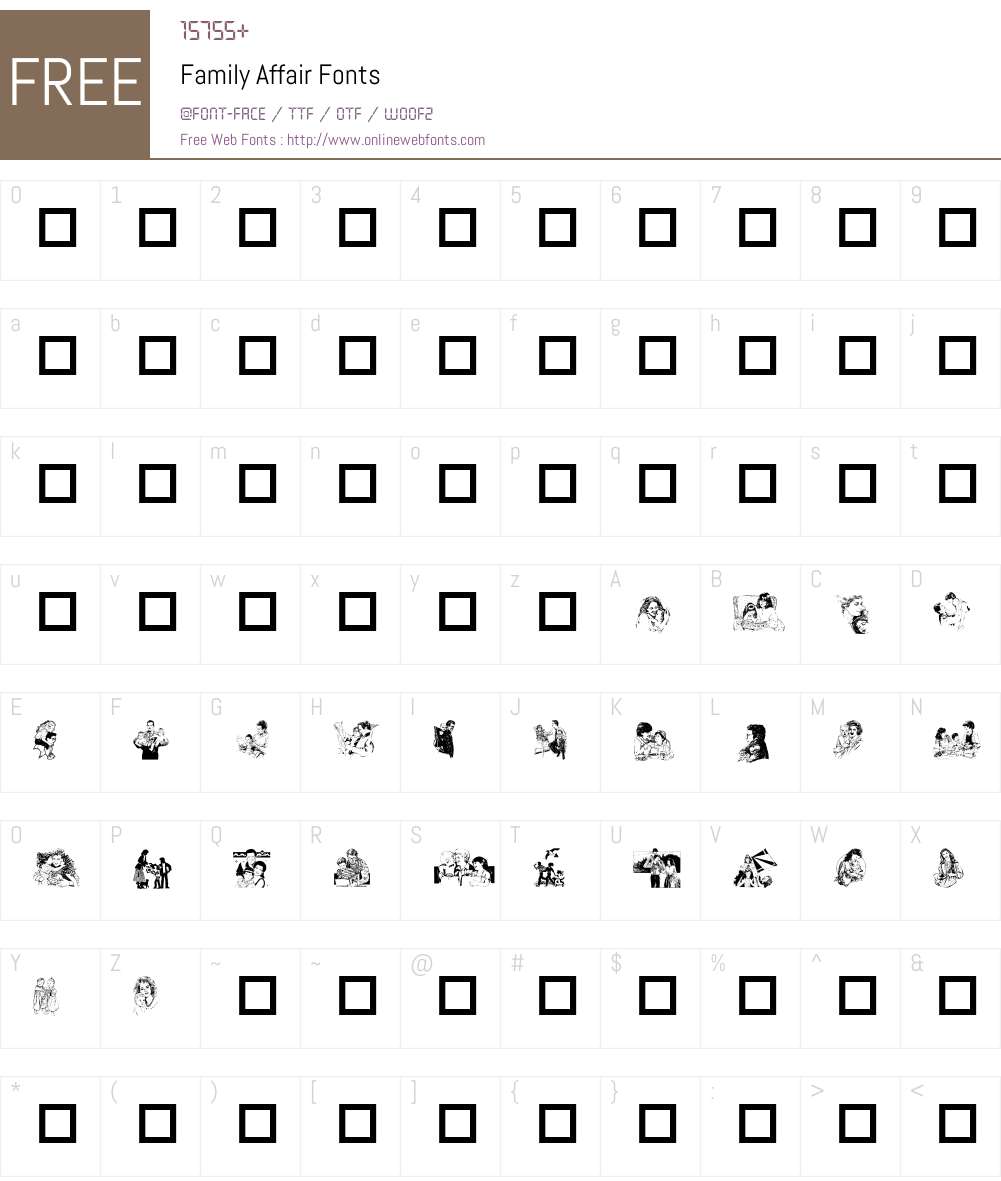 Family Affair Font Screenshots