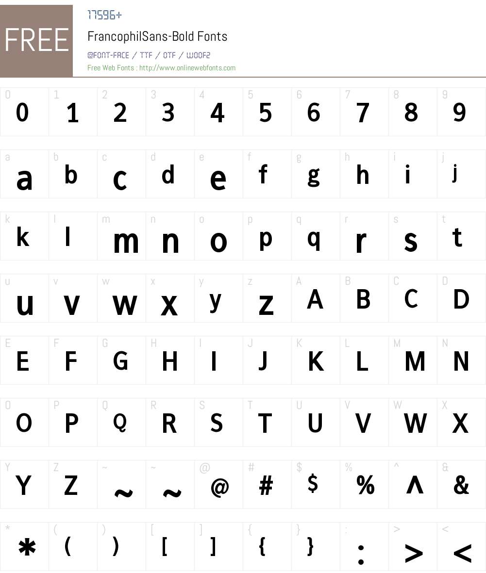 FrancophilSans Font Screenshots