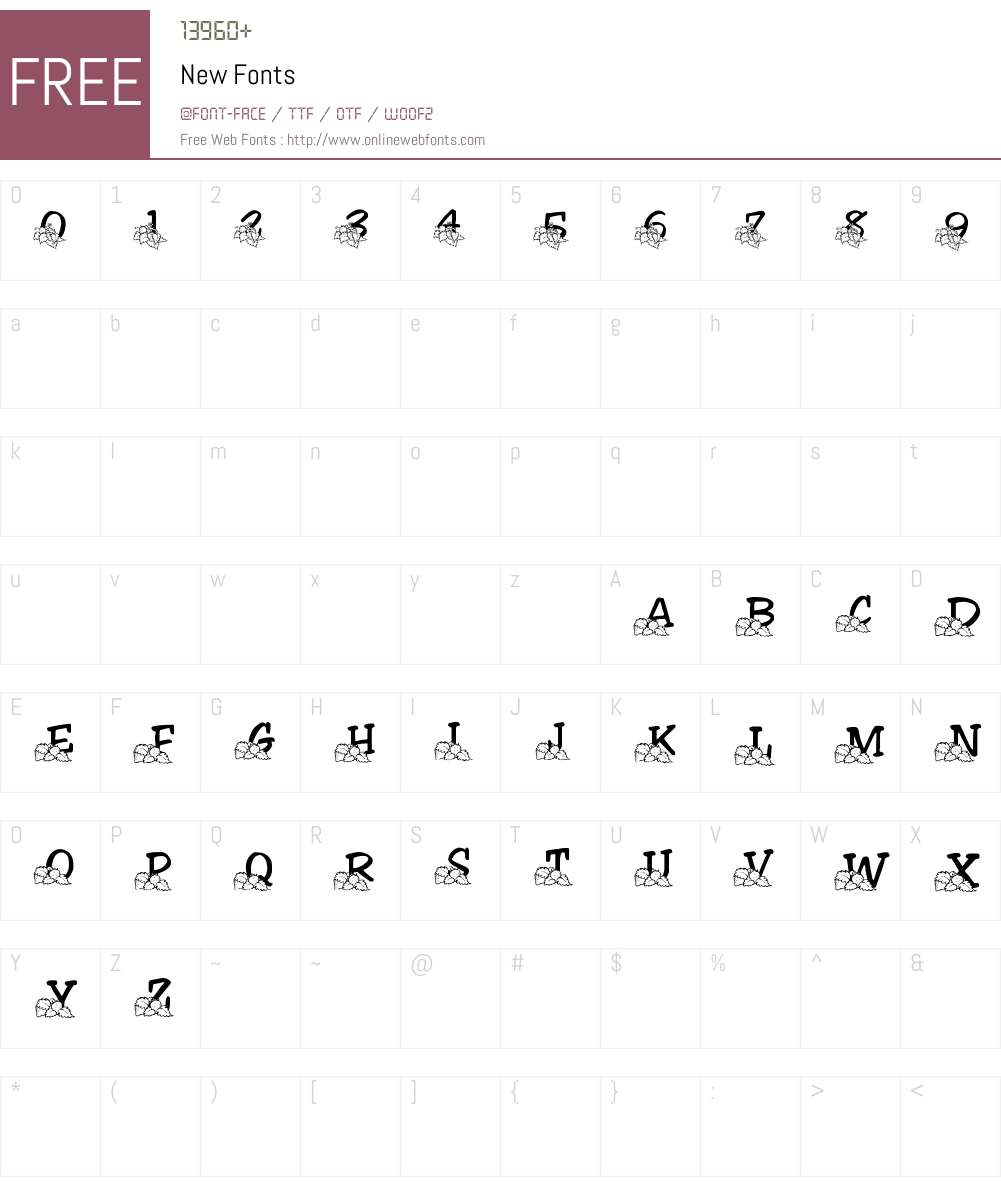 New Font Screenshots