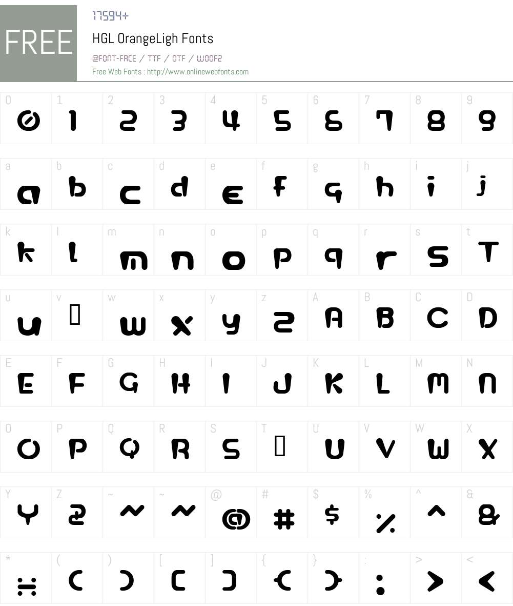 HGL Font Screenshots