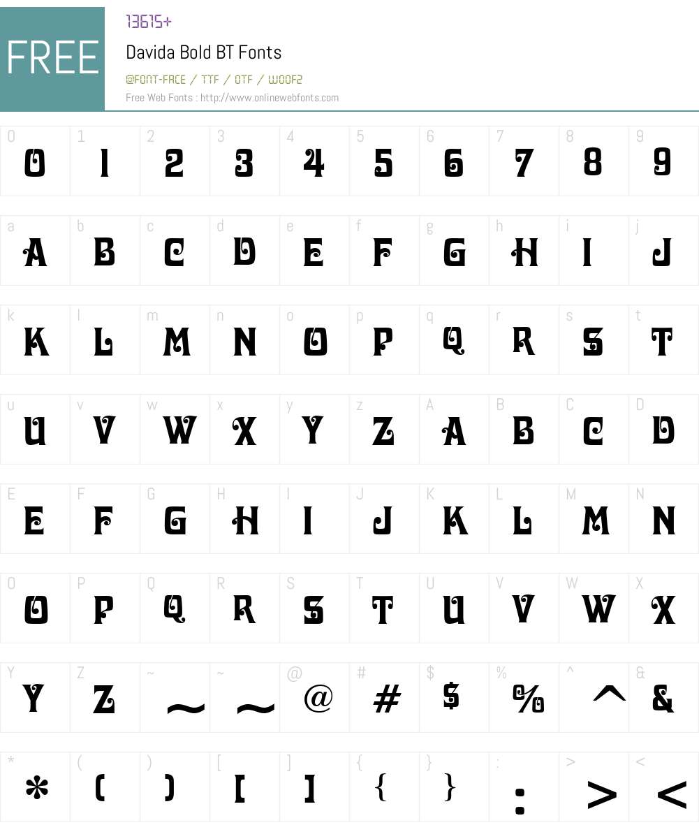 Davida Font Screenshots