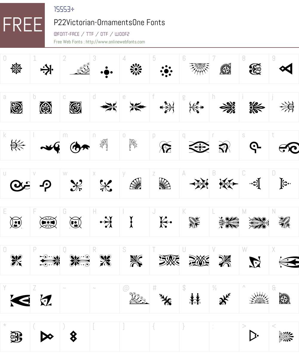 P22Victorian Font Screenshots