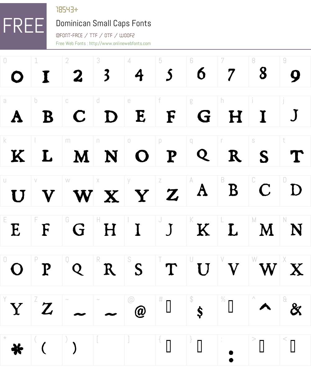 Dominican Small Caps Font Screenshots