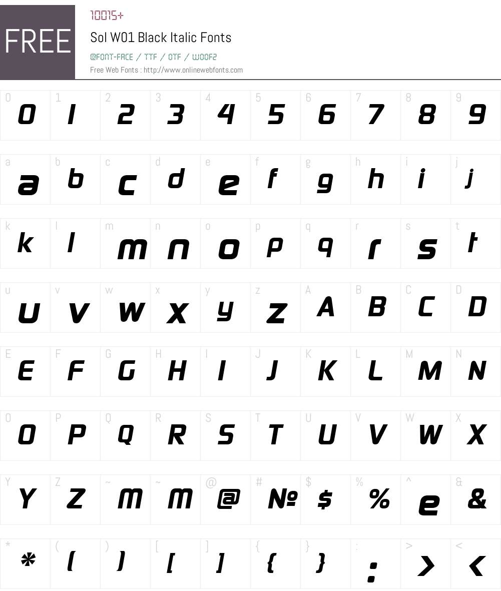 Sol Font Screenshots