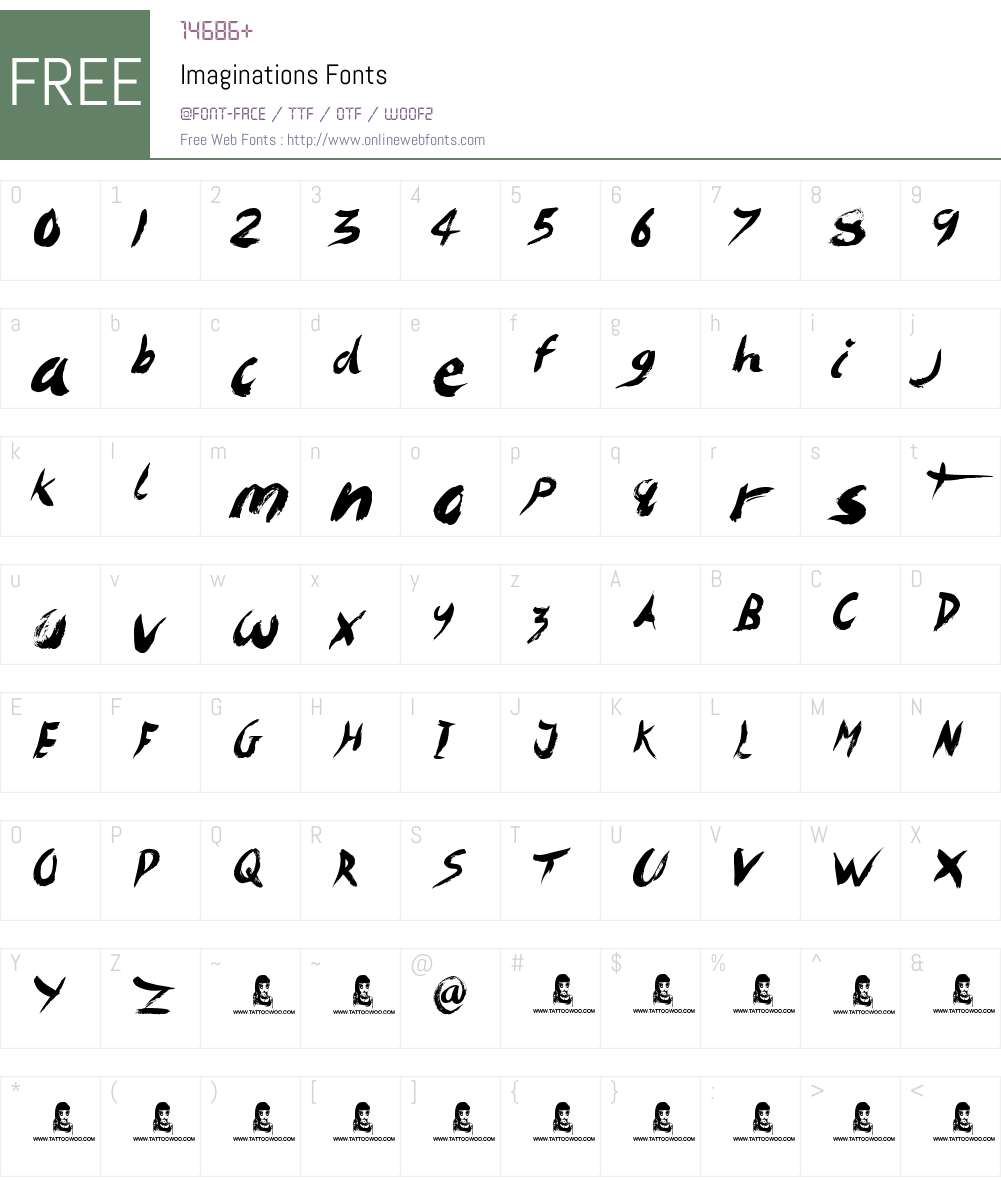Imaginations Font Screenshots