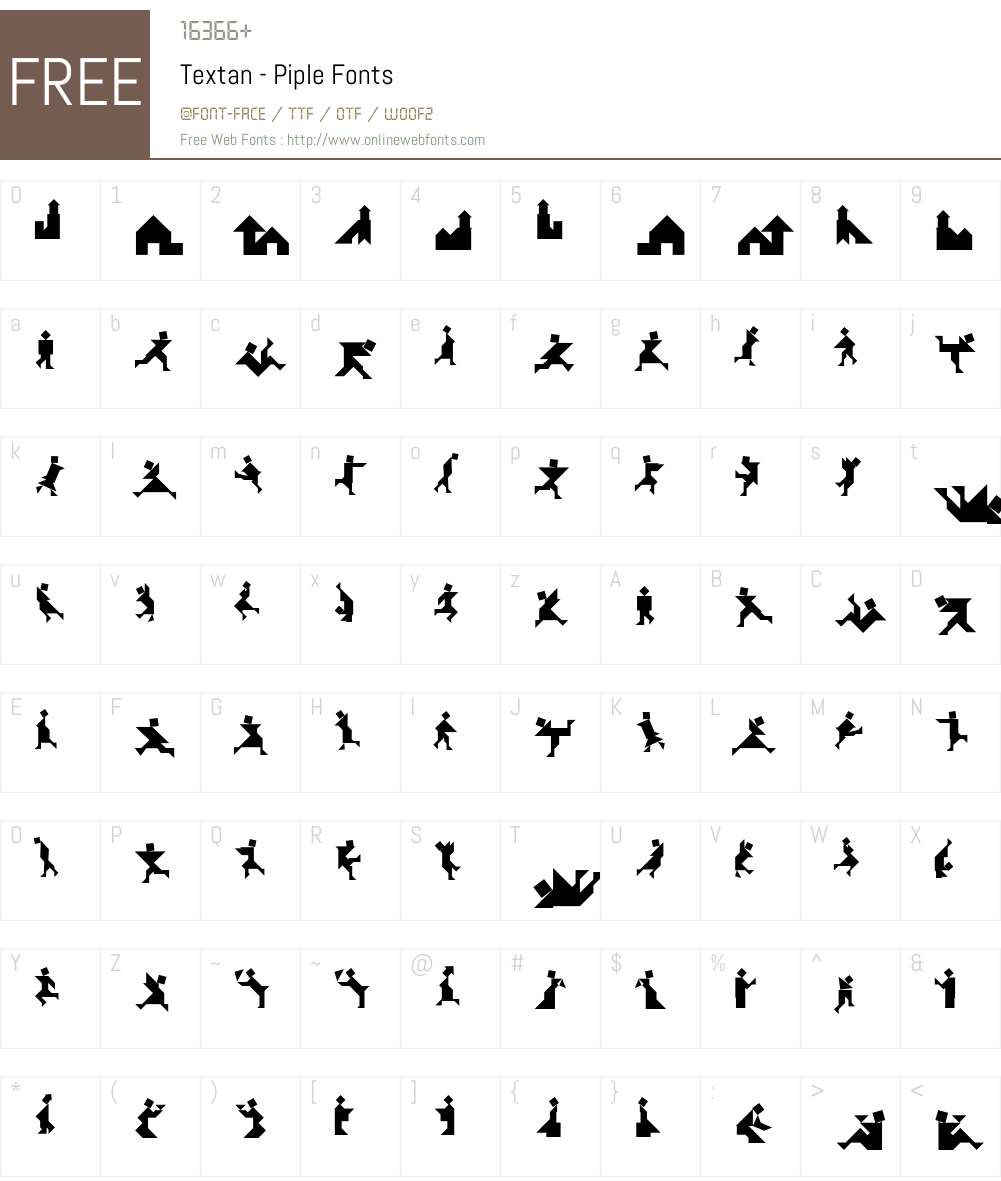 Textan - Piple Font Screenshots