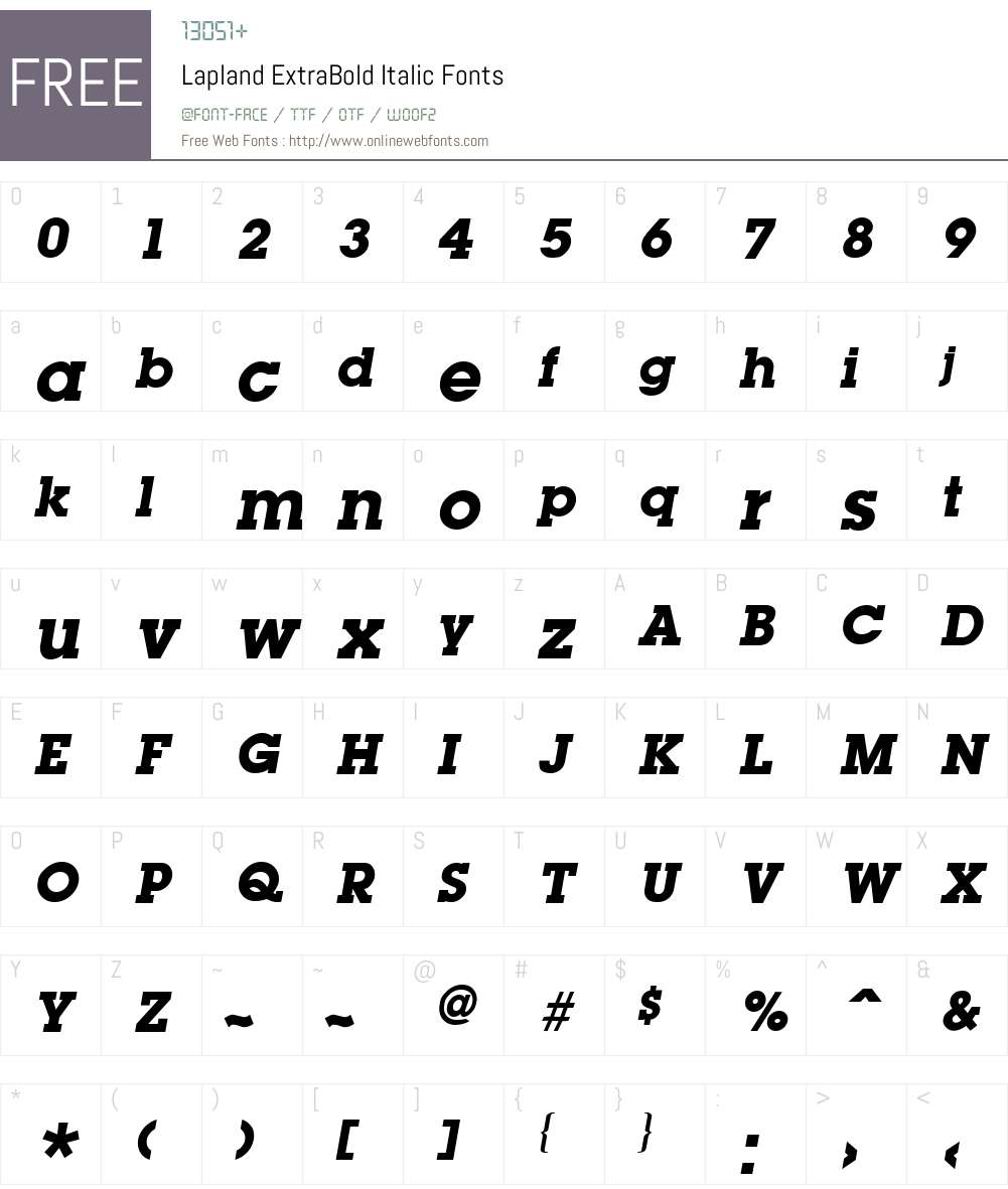 Lapland ExtraBold Font Screenshots
