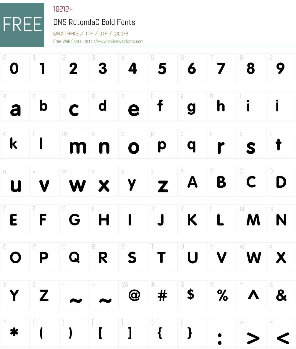 DNS RotondaC Font Screenshots