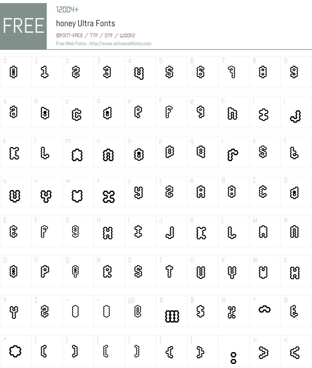 honey Font Screenshots