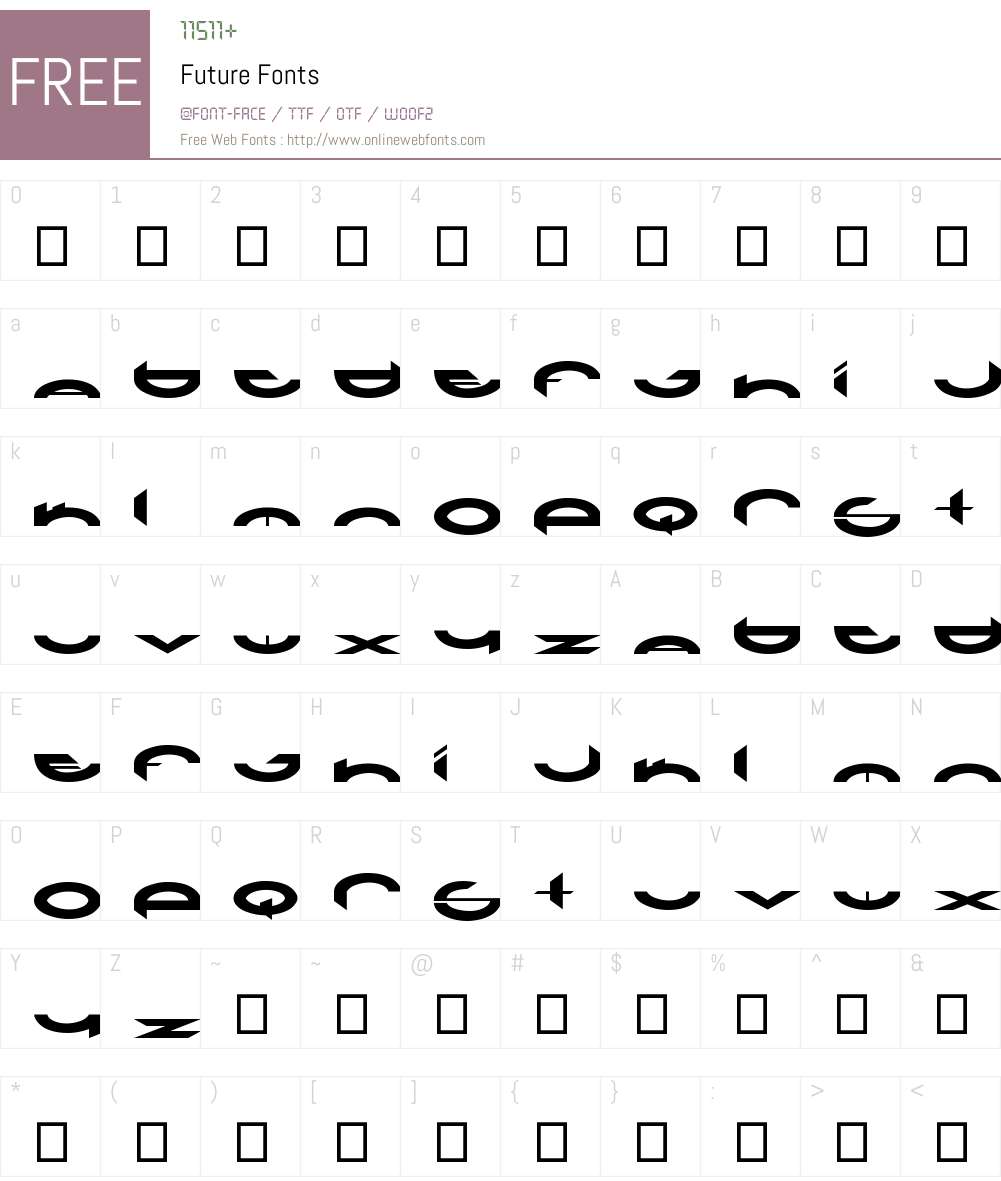 Future Font Screenshots