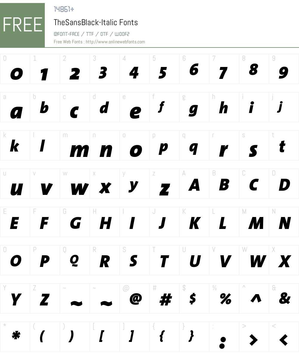 The Sans Black- Font Screenshots