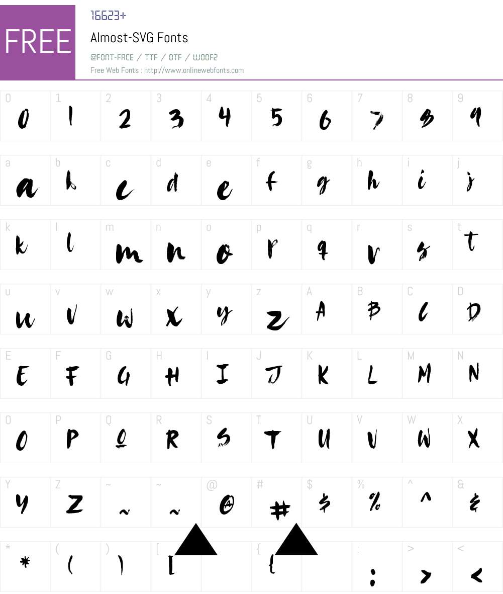 Almost Font Screenshots