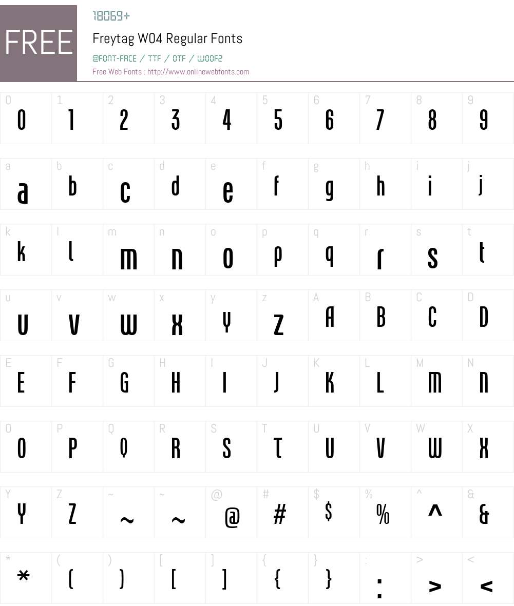 Linotype Freytag Font Screenshots