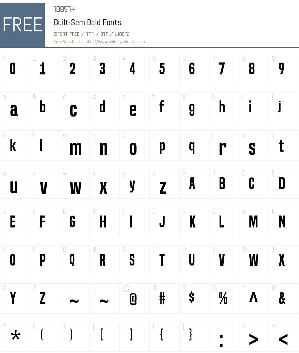 Built Font Screenshots