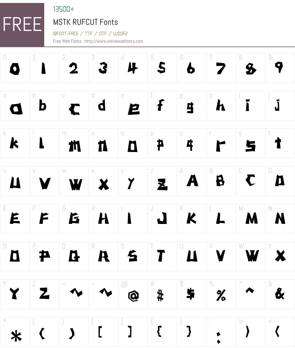 MSTK Font Screenshots