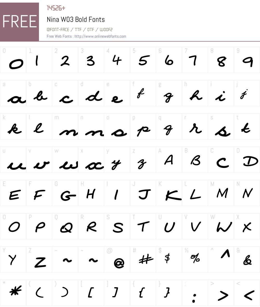 Nina Font Screenshots