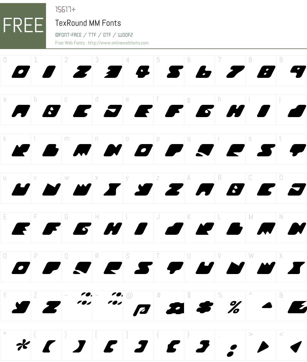 TexRound MM Font Screenshots