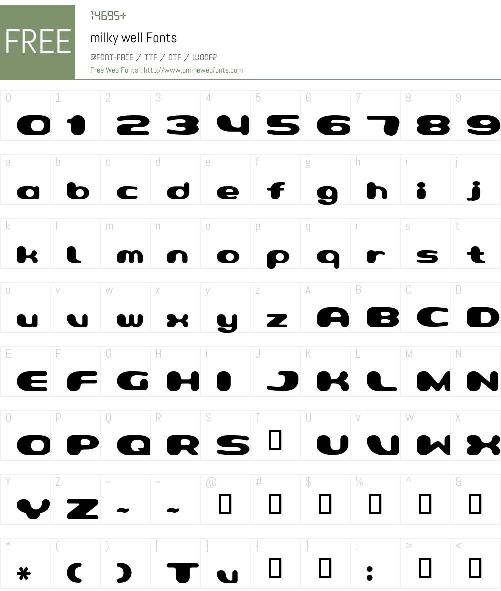 milky Font Screenshots