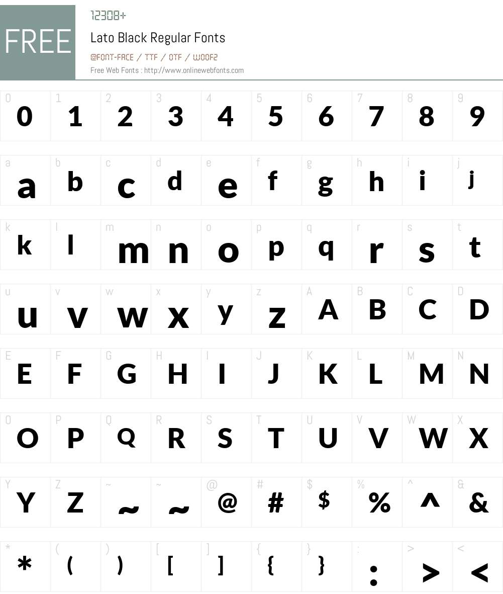 Download Font Lato Black Download Font Lato Black
