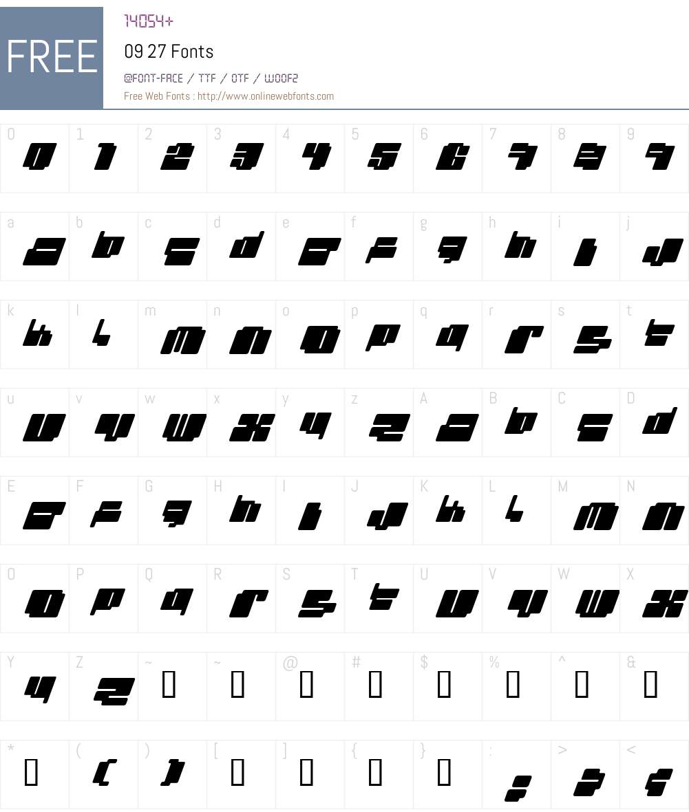 09 27 Font Screenshots