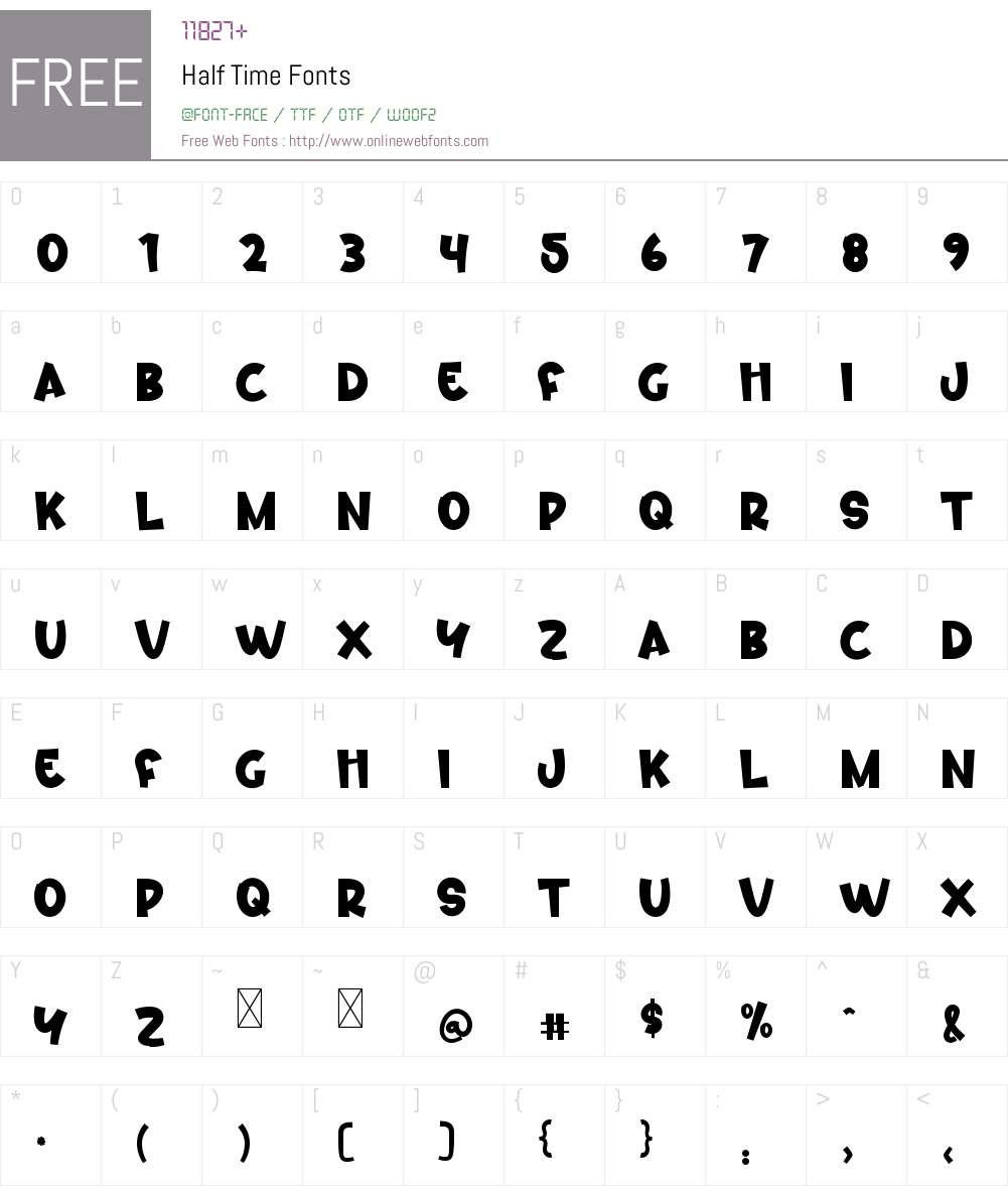 Half Time 1.002;Fontself Maker 3.5.8 Fonts Free Download ...