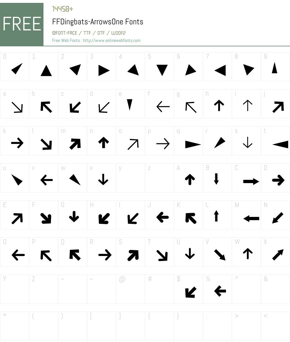FFDingbats Font Screenshots