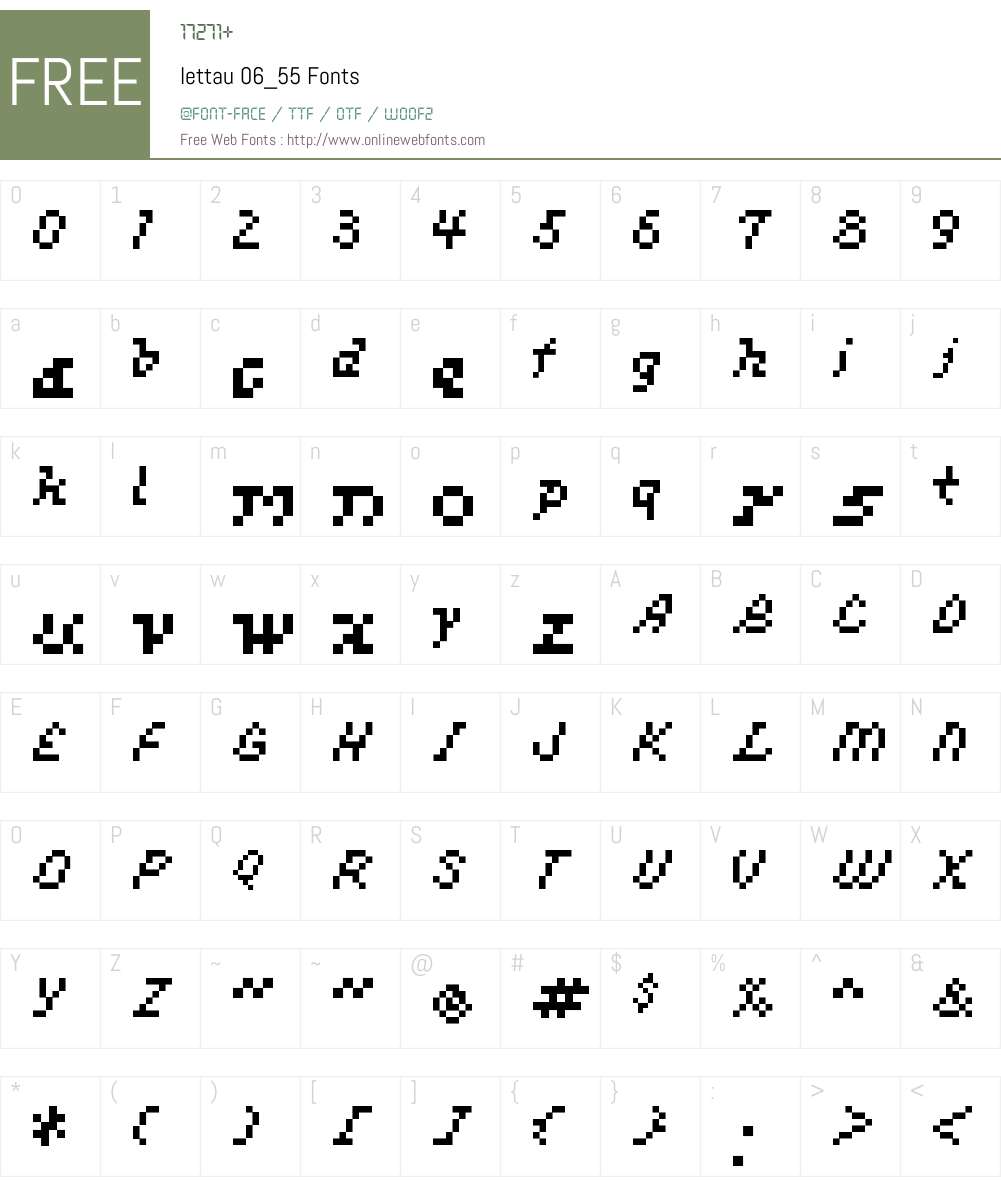 lettau 06_55 Font Screenshots