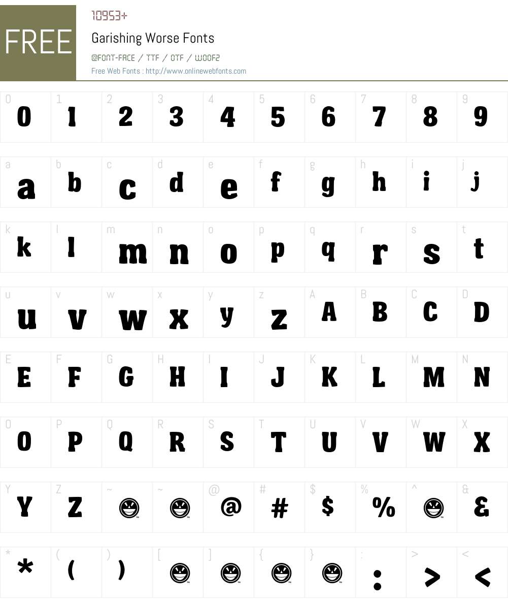 Garishing Worse Font Screenshots