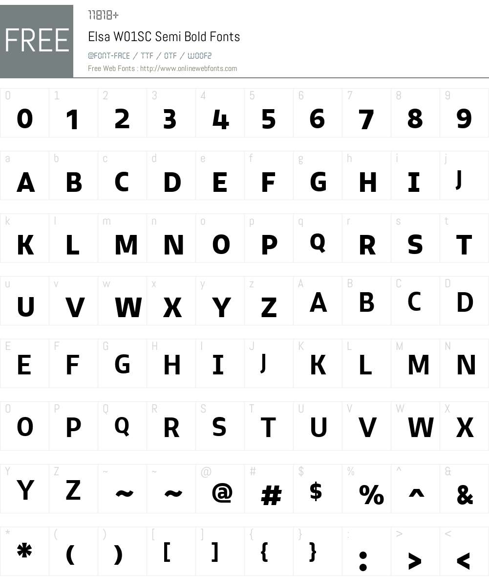 Elsa Font Screenshots