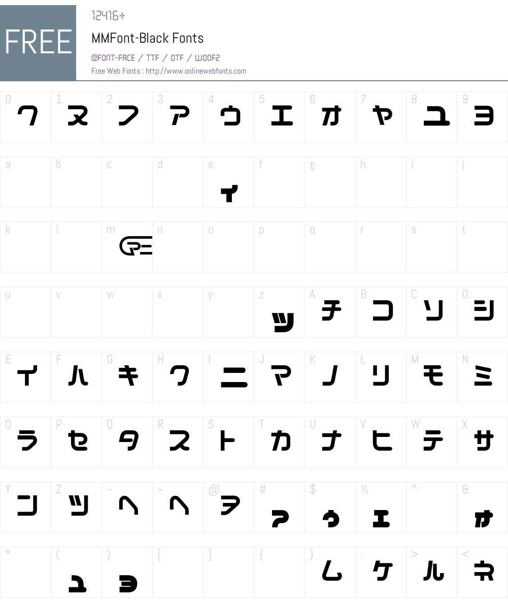 MMFont Font Screenshots