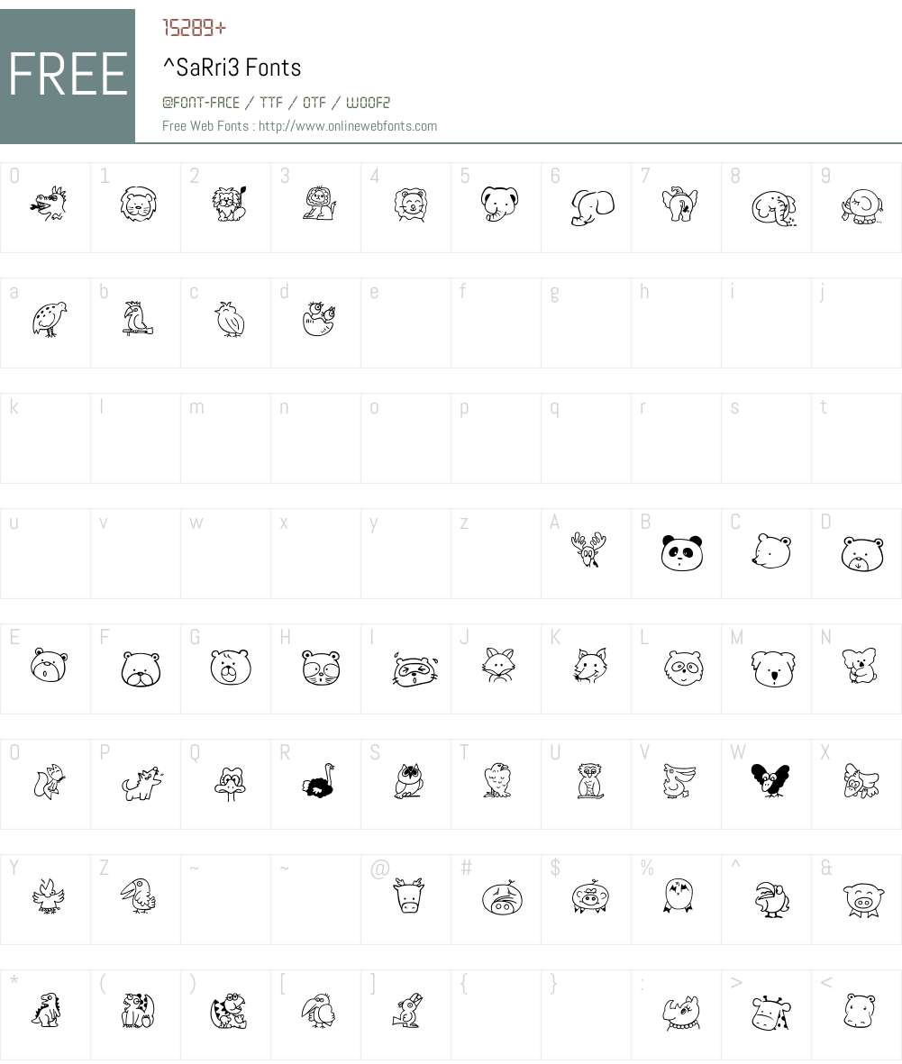 ^SaRri3 Font Screenshots