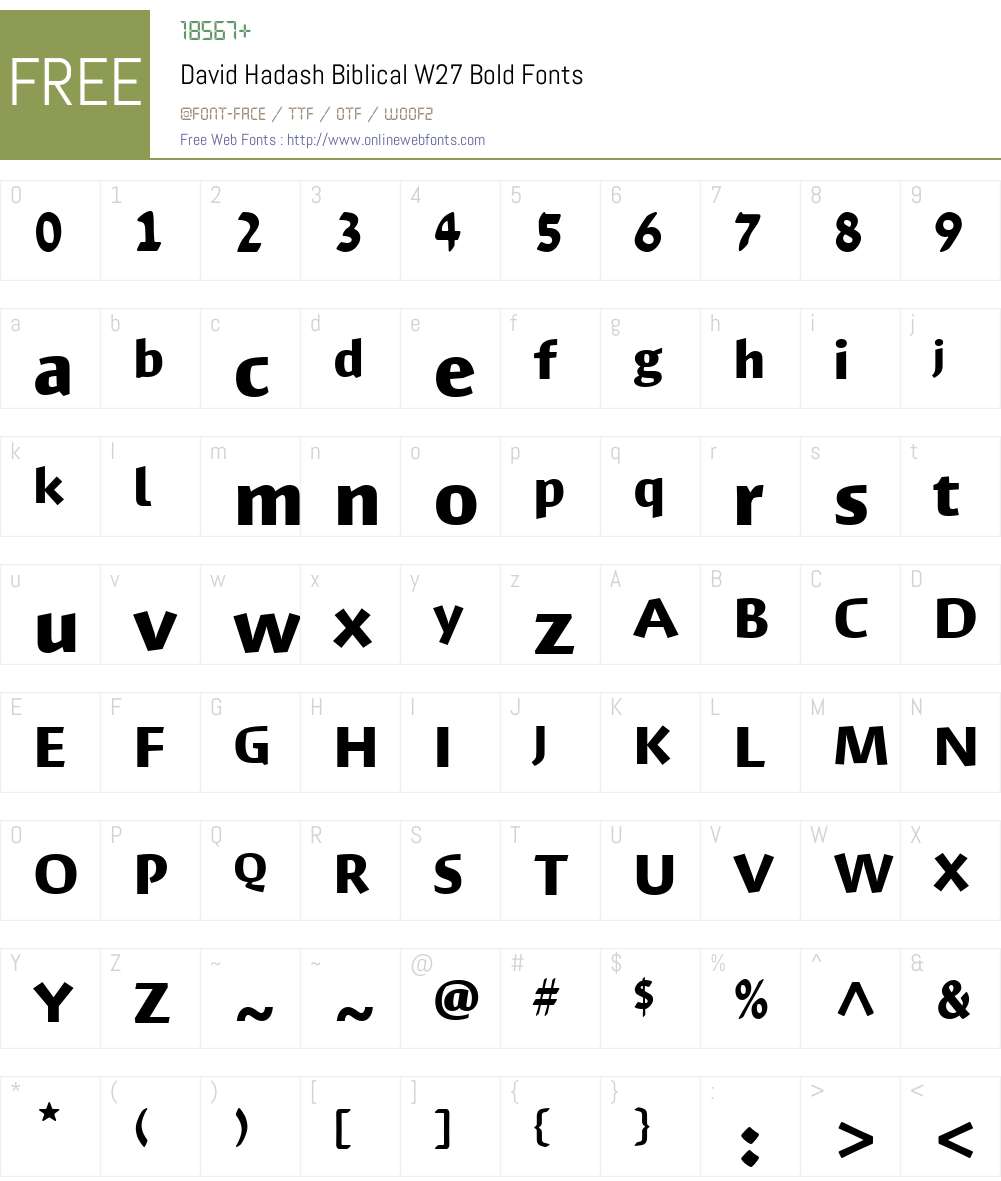 David Hadash Sans Font Screenshots