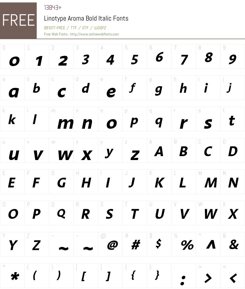 LTAroma Font Screenshots