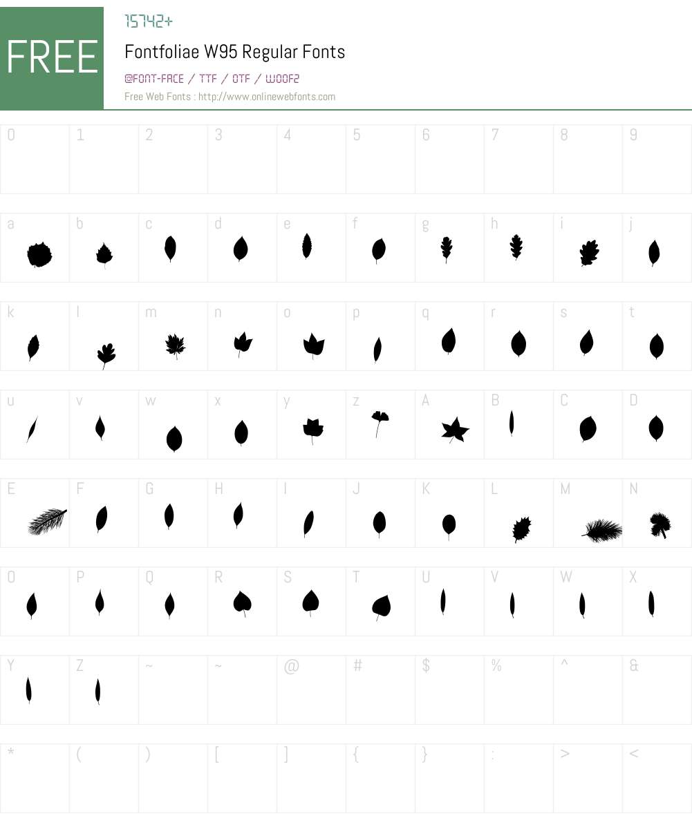 FontfoliaeW95-Regular Font Screenshots