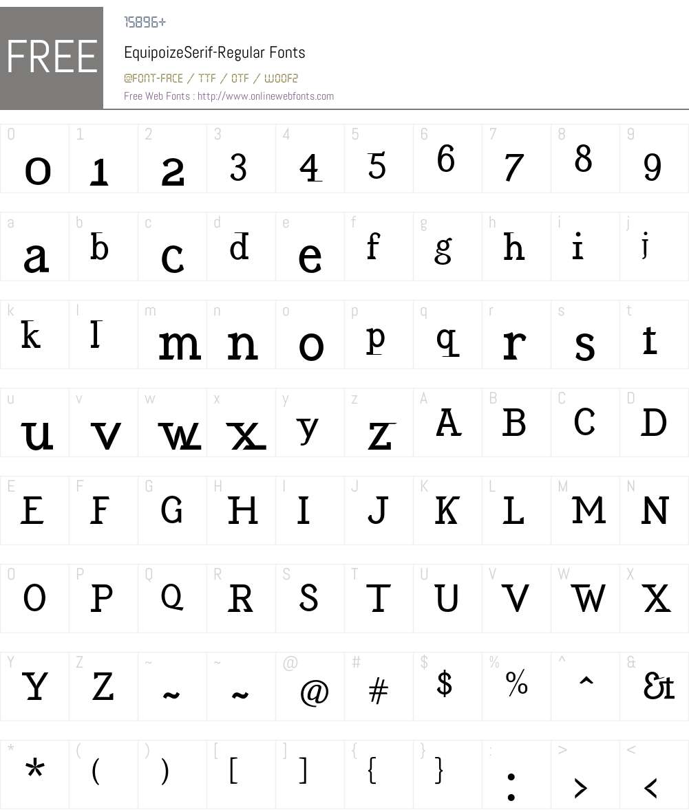 EquipoizeSerif Font Screenshots