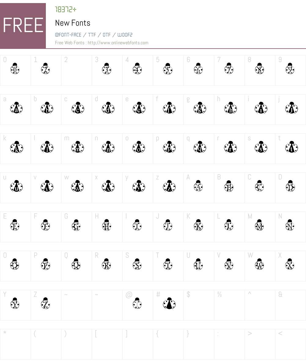 New Font Screenshots