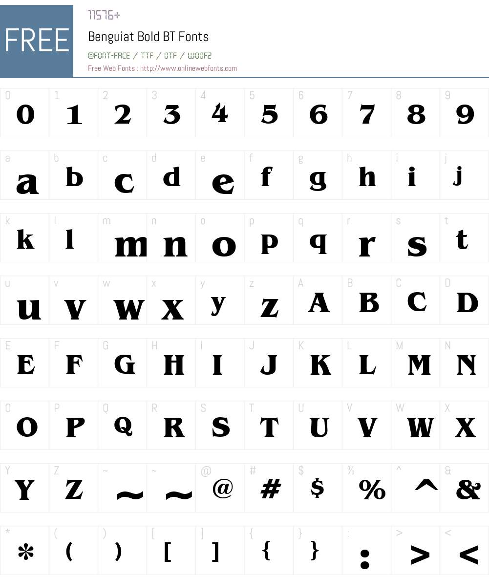 Benguiat Bk BT Font Screenshots