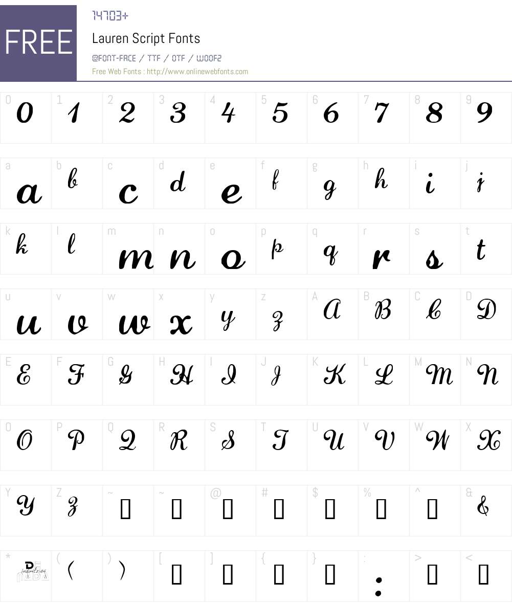 Lauren Script Altsys Fontographer 4.0.3 24.05.1994 Fonts Free Download ...