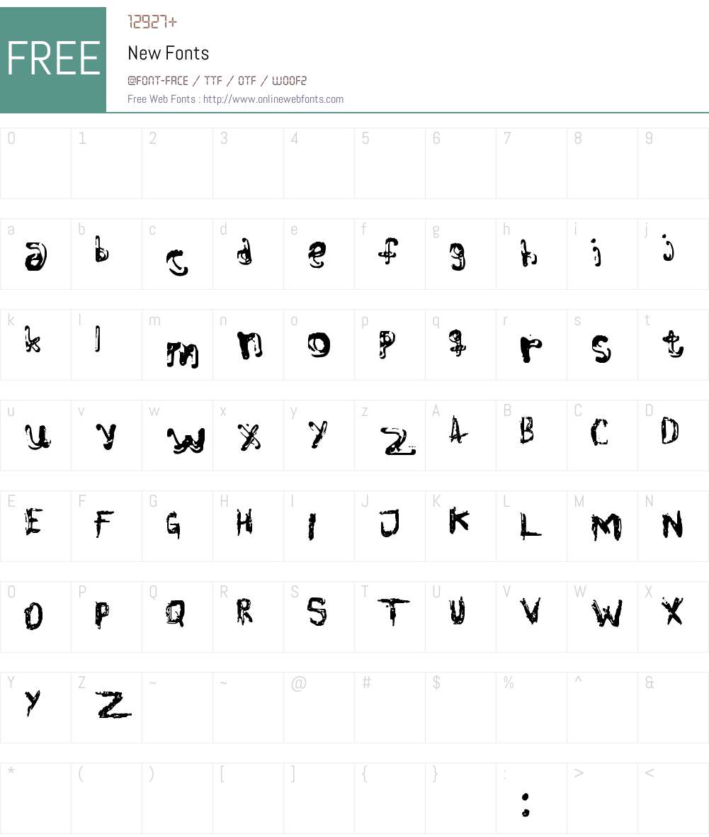 New Font Screenshots